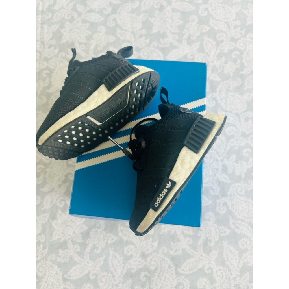 adidas Kids Black & White NMD-Style Sneakers - Picture 2 of 6